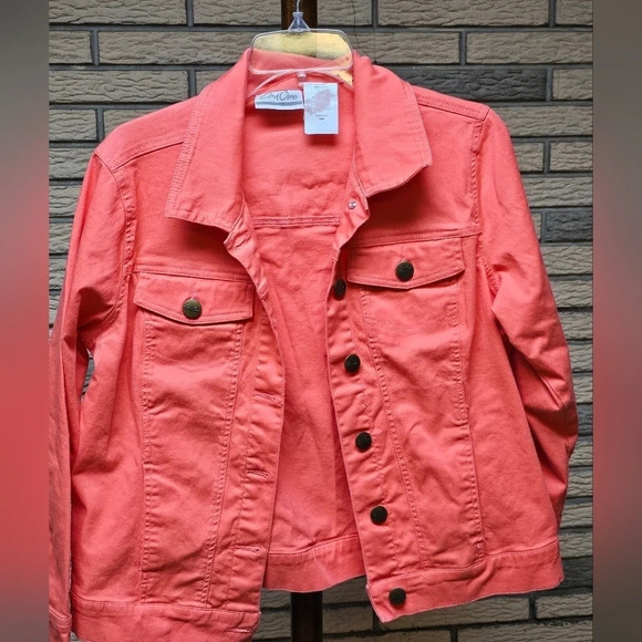 Bend Over Stretch Denim Jacket Sz 10P - Picture 1 of 10